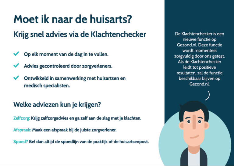 Moet Ik Naar De Huisarts? Krijg Snel Advies Met De Klachtenchecker ...