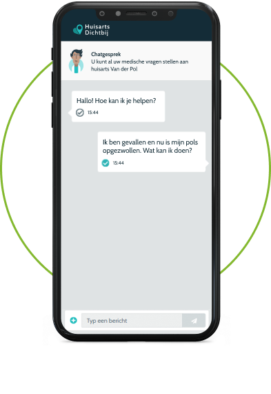 Chatten met een huisarts op HuisartsDichtbij